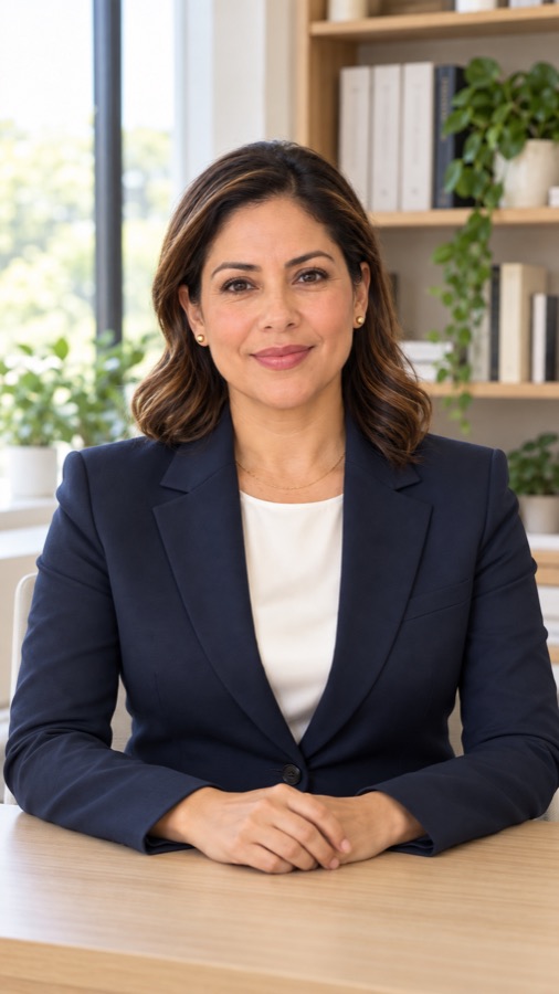 Elena, presentadora virtual de Inmigración USA